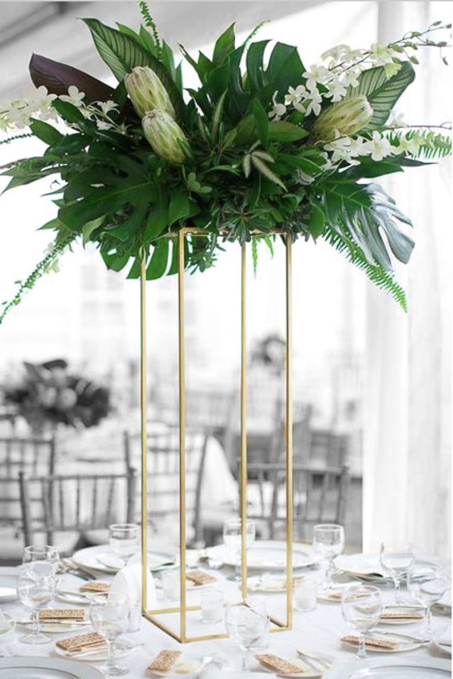 Tropical Centrepiece With Real Touch Foliage & Artificial Protea